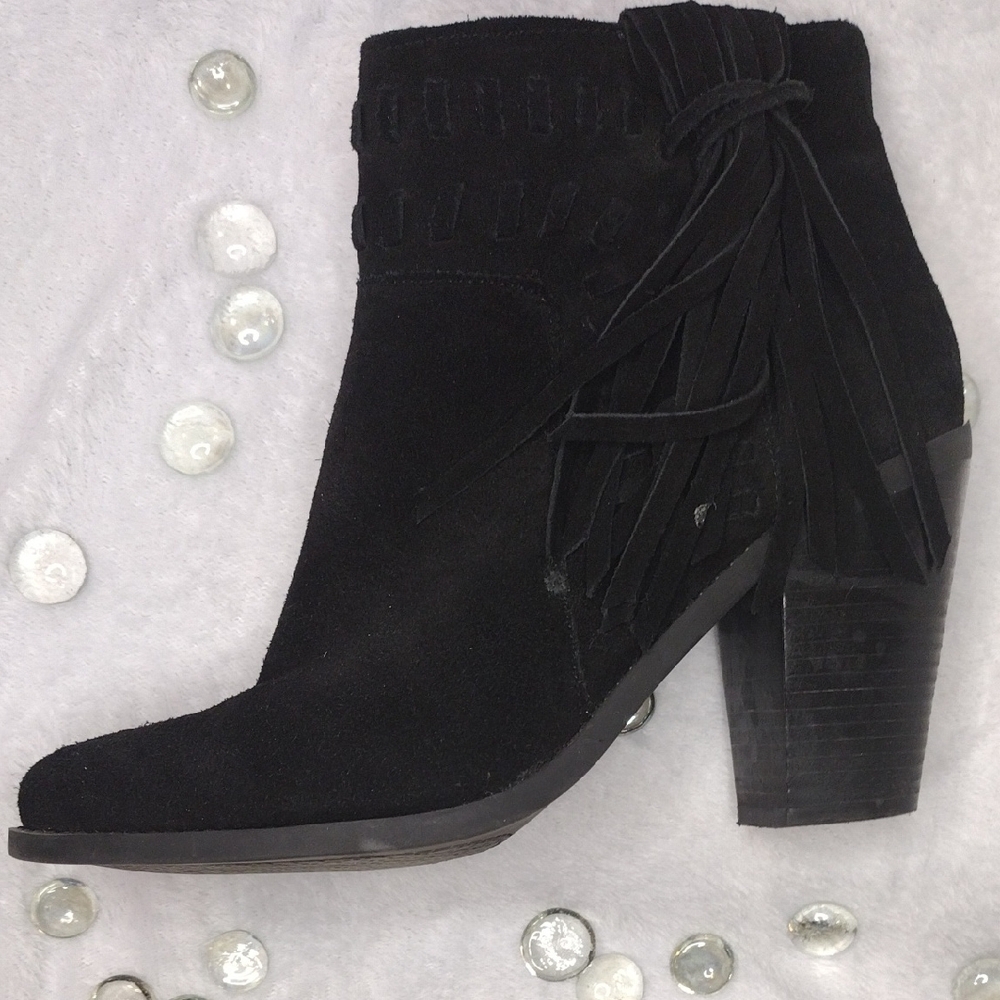 NWT Jessica Simpson Women's Black Suede Ankle Boots